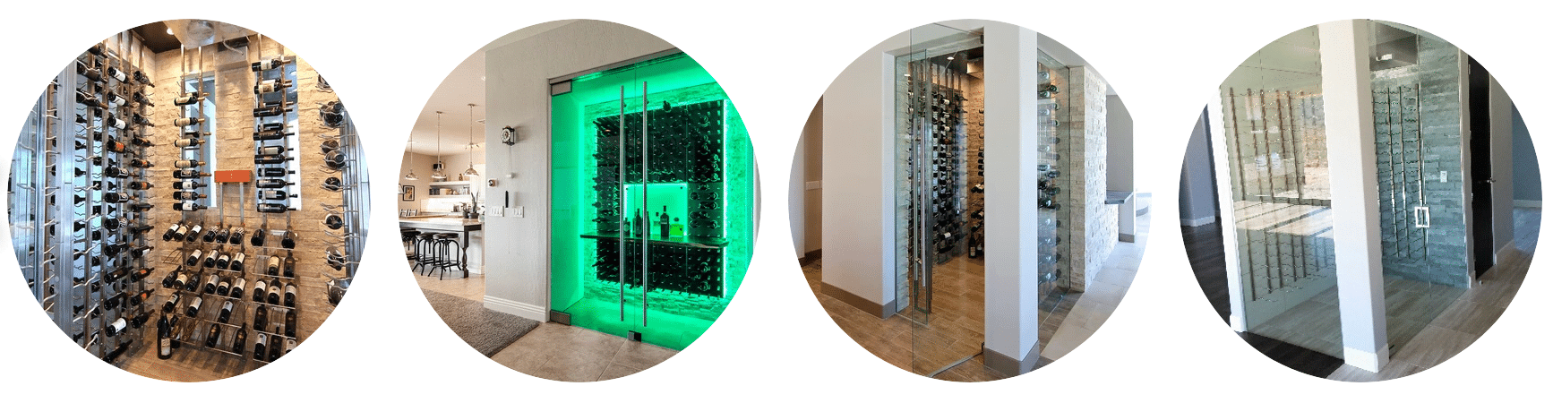 Custom glass wine cellar Las Vegas
