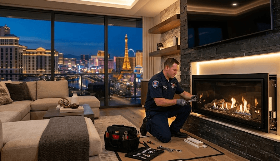 Gas Fireplace Installation in Las Vegas